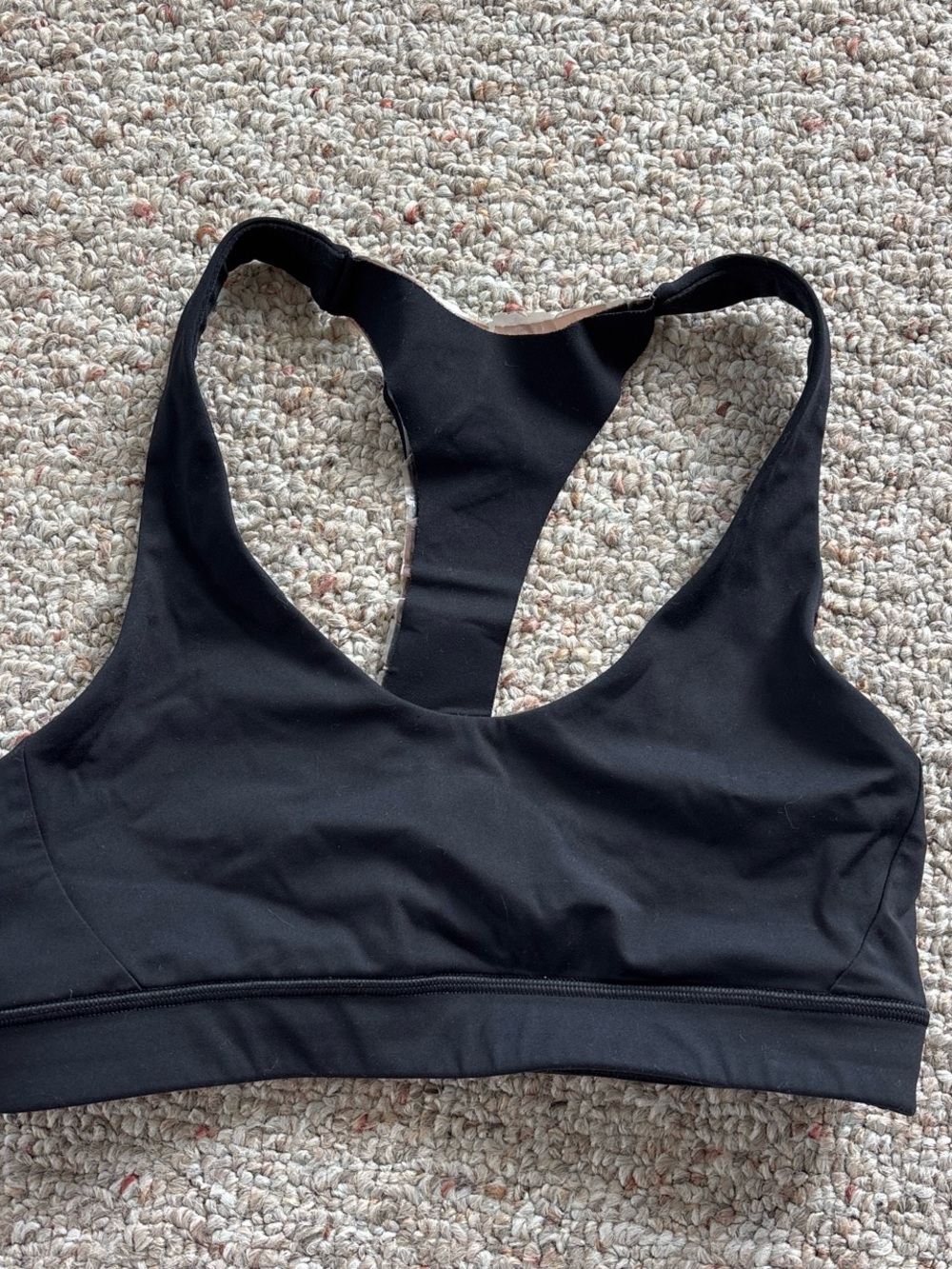 lululemon athletica Black Racerback Sports Bra